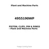 4955190WP - PISTON, CLIPS, PIN & RINGS