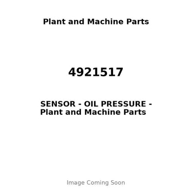 4921517 - SENSOR - OIL PRESSURE