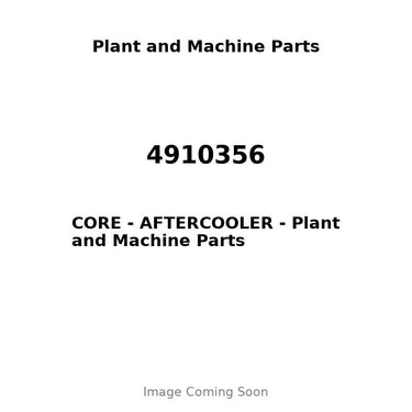 4910356 - CORE - AFTERCOOLER
