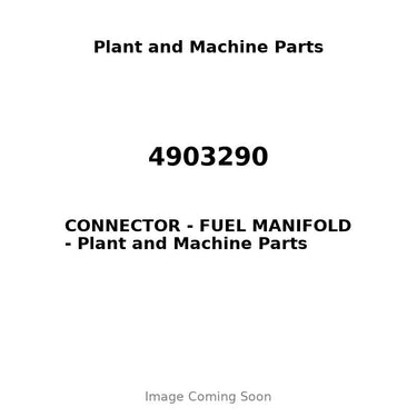 4903290 - CONNECTOR - FUEL MANIFOLD