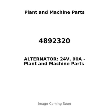 4892320 - ALTERNATOR: 24V, 90A
