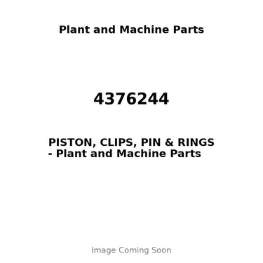 4376244 - PISTON, CLIPS, PIN & RINGS