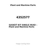 4352577 - GASKET KIT SINGLE HEAD