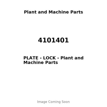 4101401 - PLATE - LOCK