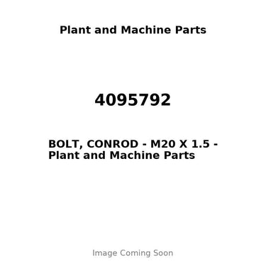 4095792 - BOLT, CONROD - M20 X 1.5