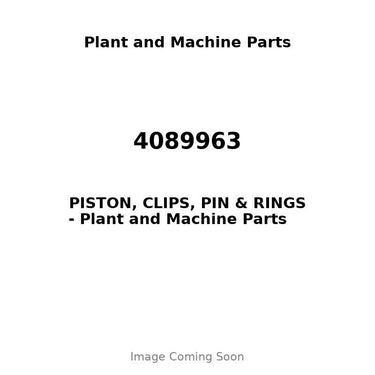 4089963 - PISTON, CLIPS, PIN & RINGS