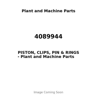 4089944 - PISTON, CLIPS, PIN & RINGS