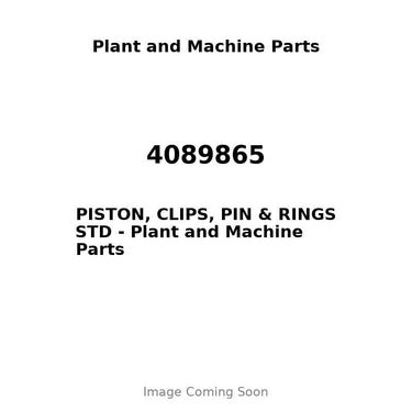4089865 - PISTON, CLIPS, PIN & RINGS STD