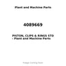 4089669 - PISTON, CLIPS & RINGS STD