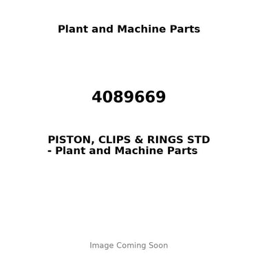 4089669 - PISTON, CLIPS & RINGS STD