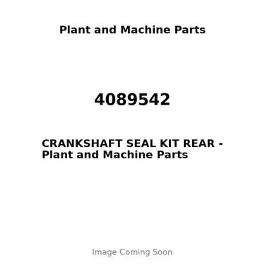 4089542 - CRANKSHAFT SEAL KIT REAR