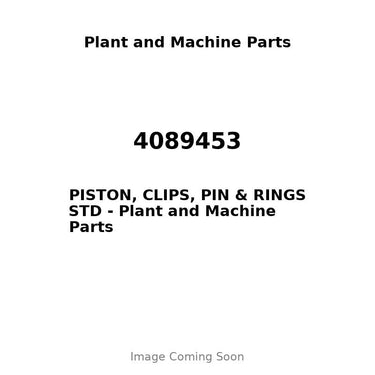 4089453 - PISTON, CLIPS, PIN & RINGS STD