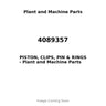 4089357 - PISTON, CLIPS, PIN & RINGS