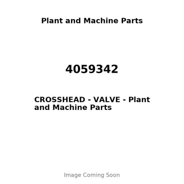 4059342 - CROSSHEAD - VALVE