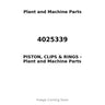 4025339 - PISTON, CLIPS & RINGS