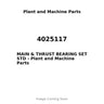4025117 - MAIN & THRUST BEARING SET STD
