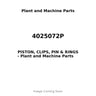 4025072P - PISTON, CLIPS, PIN & RINGS