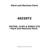 4025072 - PISTON, CLIPS & RINGS STD