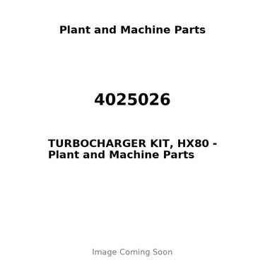 4025026 - TURBOCHARGER KIT, HX80