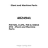4024941 - PISTON, CLIPS, PIN & RINGS STD