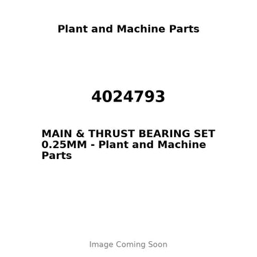 4024793 - MAIN & THRUST BEARING SET 0.25MM