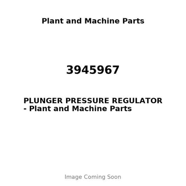 3945967 - PLUNGER PRESSURE REGULATOR