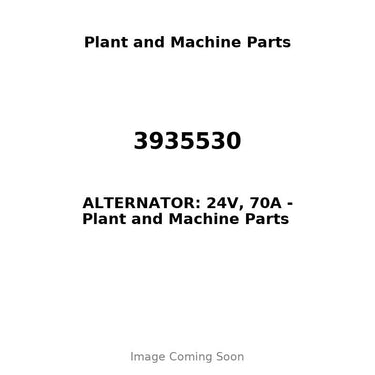 3935530 - ALTERNATOR: 24V, 70A