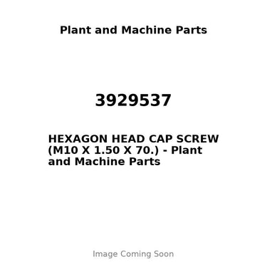 3929537 - HEXAGON HEAD CAP SCREW (M10 X 1.50 X 70.)