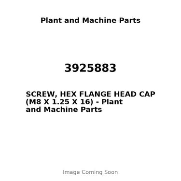 3925883 - SCREW, HEX FLANGE HEAD CAP (M8 X 1.25 X 16)