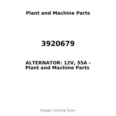3920679 - ALTERNATOR: 12V, 55A
