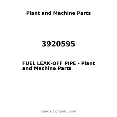 3920595 - FUEL LEAK-OFF PIPE