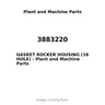 3883220 - GASKET ROCKER HOUSING (16 HOLE)