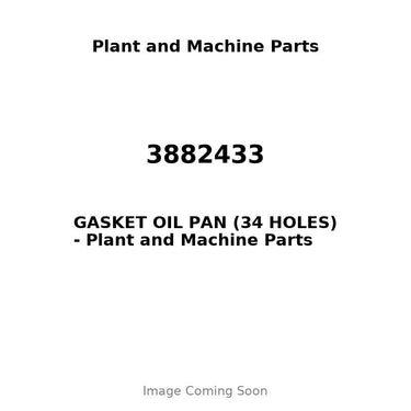 3882433 - GASKET OIL PAN (34 HOLES)