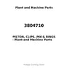3804710 - PISTON, CLIPS, PIN & RINGS