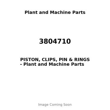 3804710 - PISTON, CLIPS, PIN & RINGS