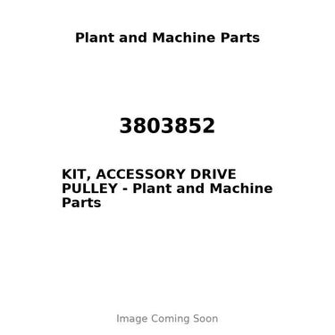 3803852 - KIT, ACCESSORY DRIVE PULLEY