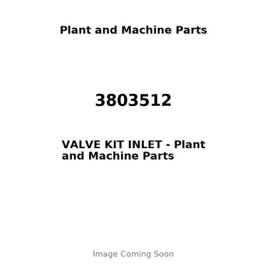 3803512 - VALVE KIT INLET