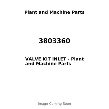 3803360 - VALVE KIT INLET