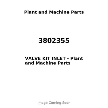 3802355 - VALVE KIT INLET