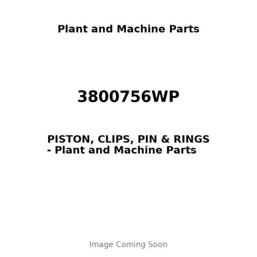 3800756WP - PISTON, CLIPS, PIN & RINGS
