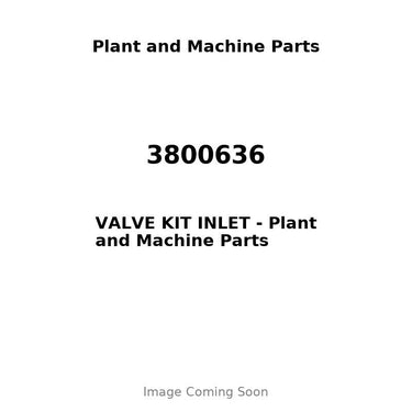 3800636 - VALVE KIT INLET