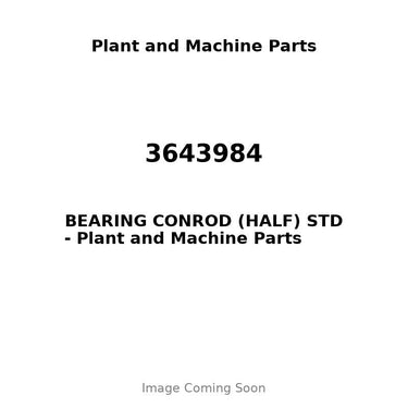 3643984 - BEARING CONROD (HALF) STD