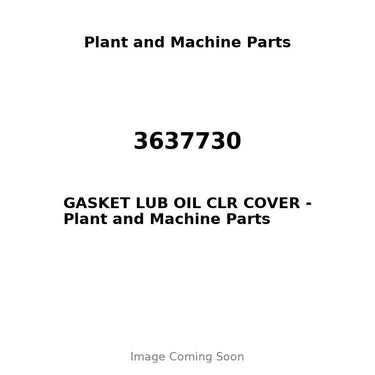 3637730 - GASKET LUB OIL CLR COVER