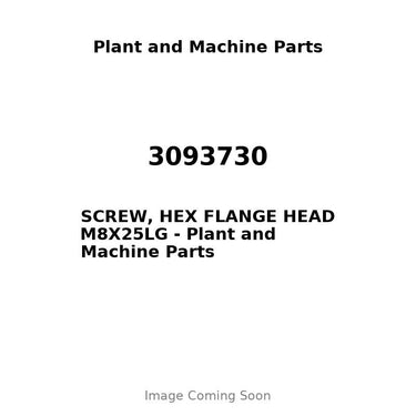 3093730 - SCREW, HEX FLANGE HEAD M8X25LG