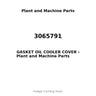 3065791 - GASKET OIL COOLER COVER