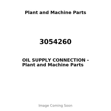 3054260 - OIL SUPPLY CONNECTION