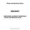 3043647 - CAPSCREW, EXHAUST MANIFOLD