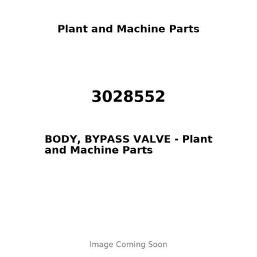 3028552 - BODY, BYPASS VALVE