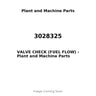 3028325 - VALVE CHECK (FUEL FLOW)