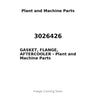 3026426 - GASKET, FLANGE, AFTERCOOLER